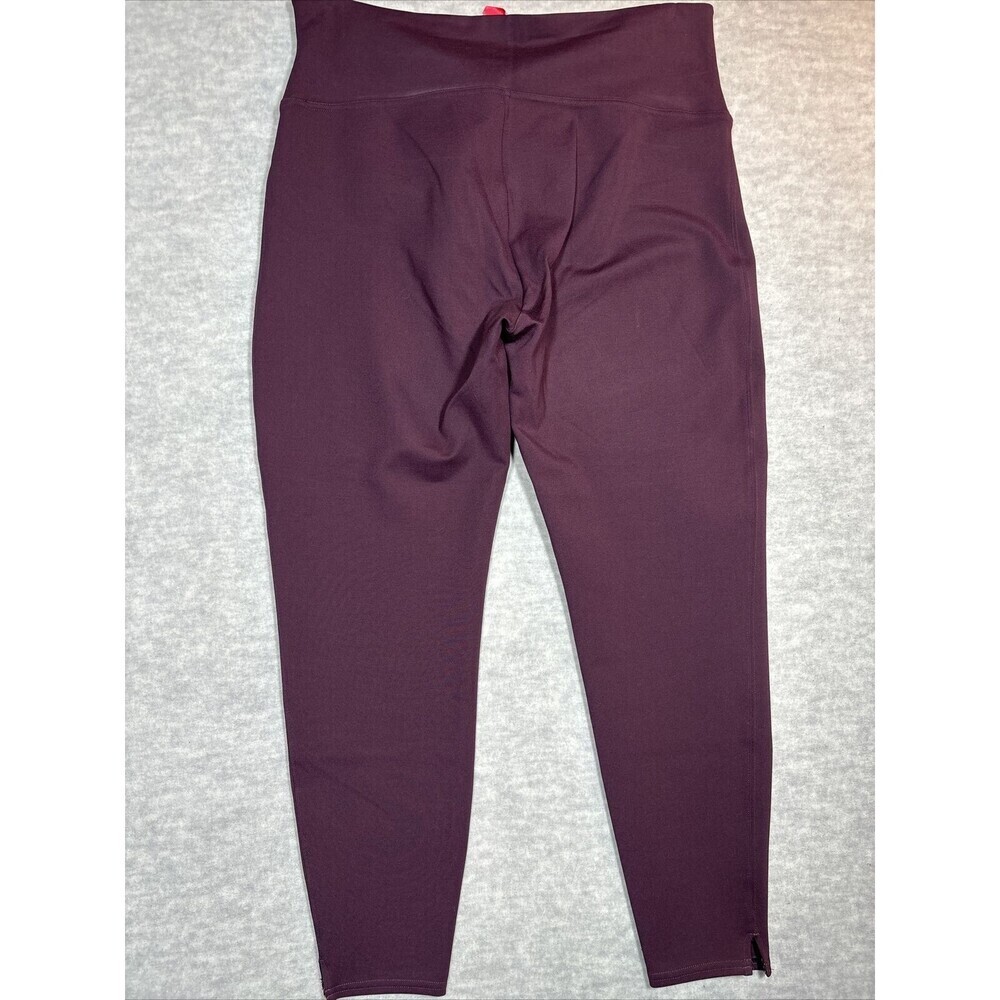 Spanx Burgundy Leggings Pull On Athleisure Women's 3X Casual - Picture 3 of 4